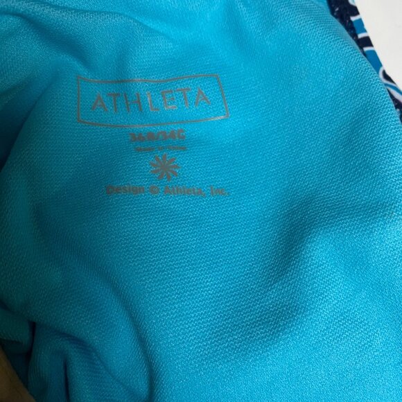 Athleta Women's Paisley Print One-Piece Swimsuit With Adjustable Straps 36B-34C - Picture 6 of 6